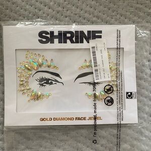 NASTY GAL SHRINE Heart of Gold Face Jewels NEW face rhinestones jewelry